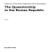 Francisco Pina Polo, Alejandro Díaz Fernández - The Quaestorship in the Roman Republic [Retail]